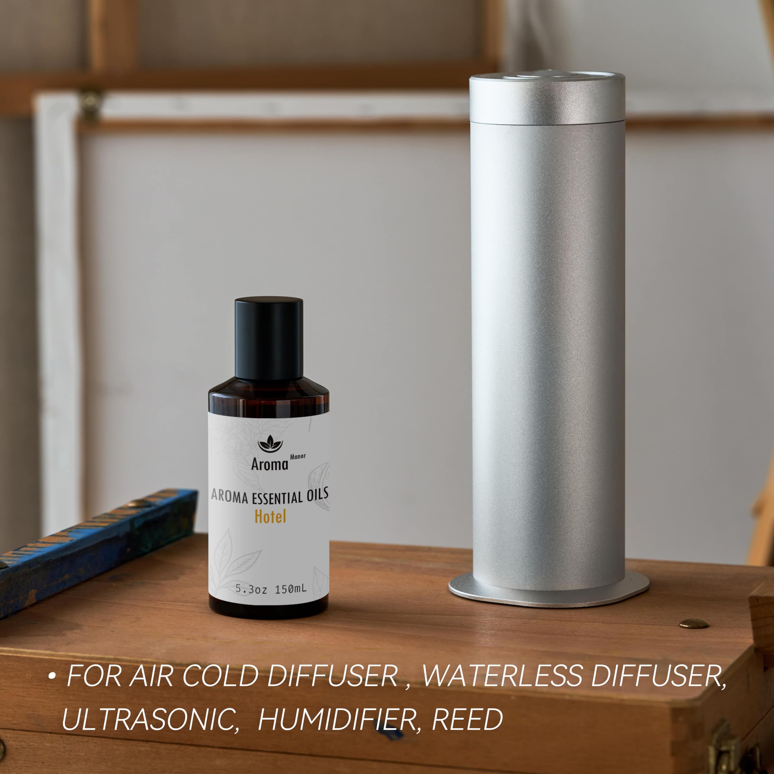 Hotelduft Ätherisches Öl - Hotel Ätherische Öl-Mischung - Luxuriöses, von Hotels inspiriertes Aromatherapie-Diffusoröl für Zuhause - Clementine, Grüner Tee, Sandelholz - für Diffusor, Luftbefeuchter,
