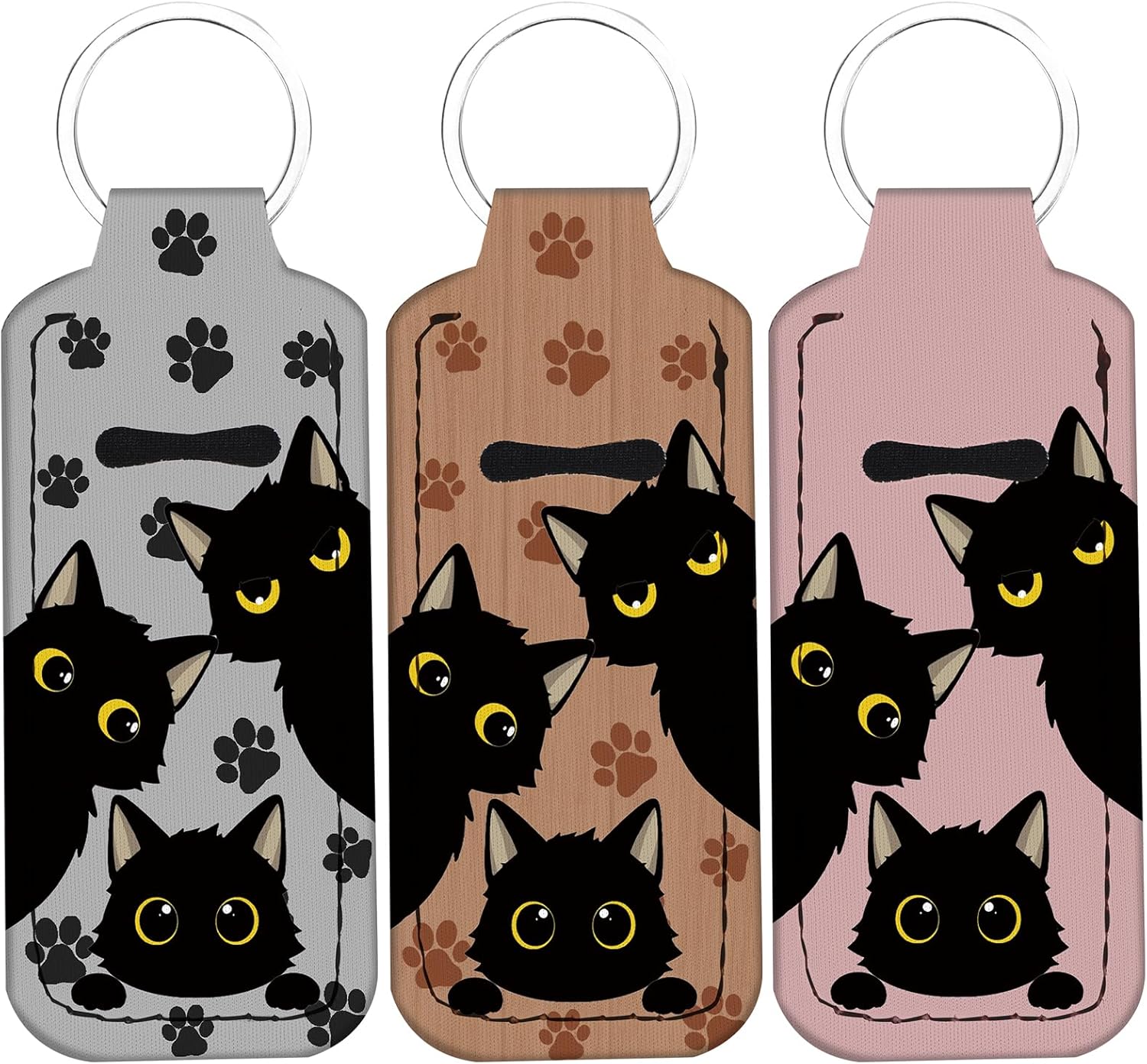 Cute Chapstick Holder Keychain,Lipstick Neoprene Clip-on Lip Balm Holder for Woman