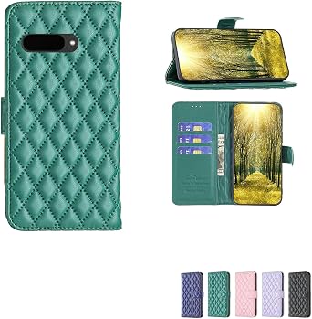 jioeuinly Case Compatible for Kyocera Digno BX3 Phone Case Cover [with Tempered Glass Screen Protector] Flip Stand Cover Women Wallet Green