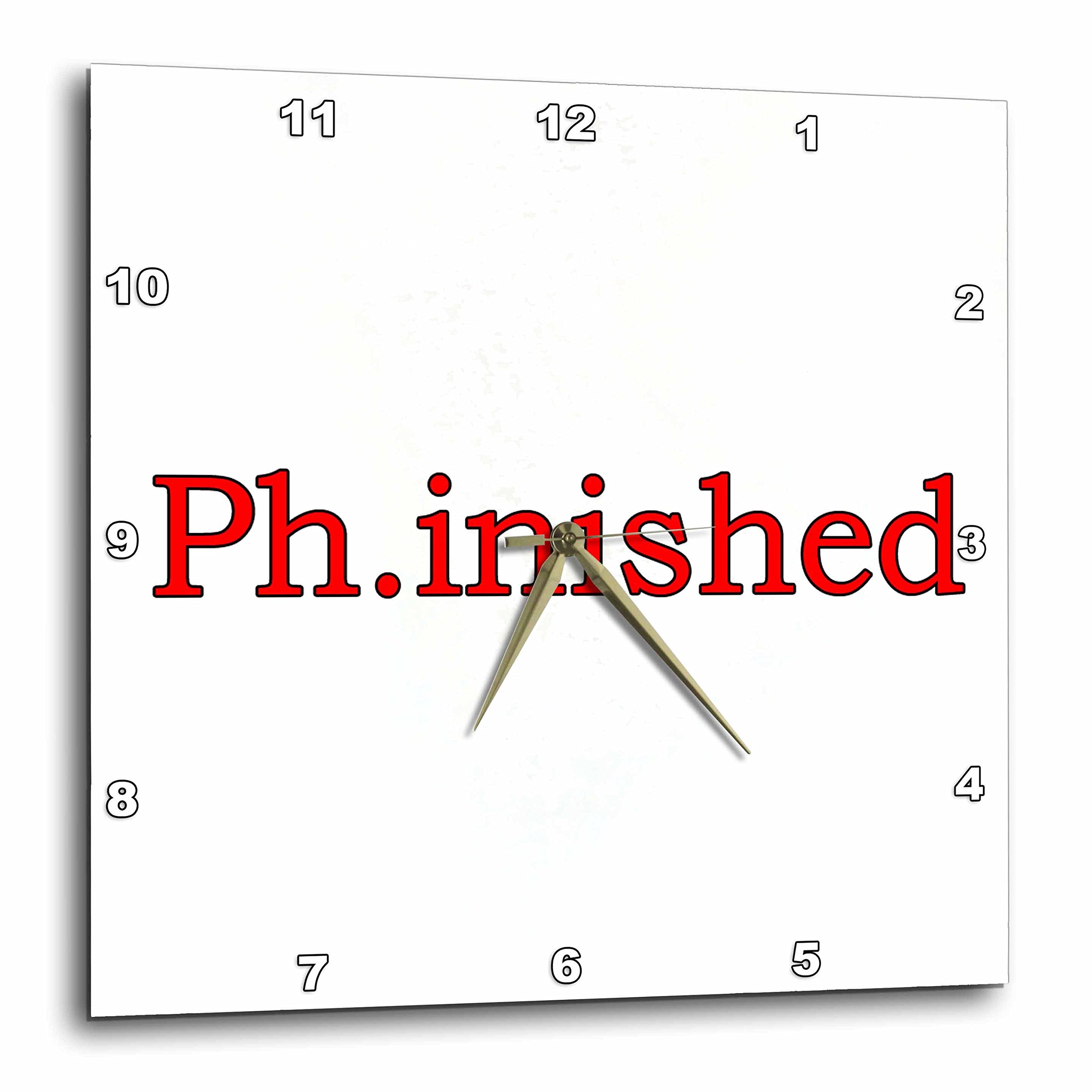 Horloge Phinished en aluminium rouge, objet mural haut de gamme