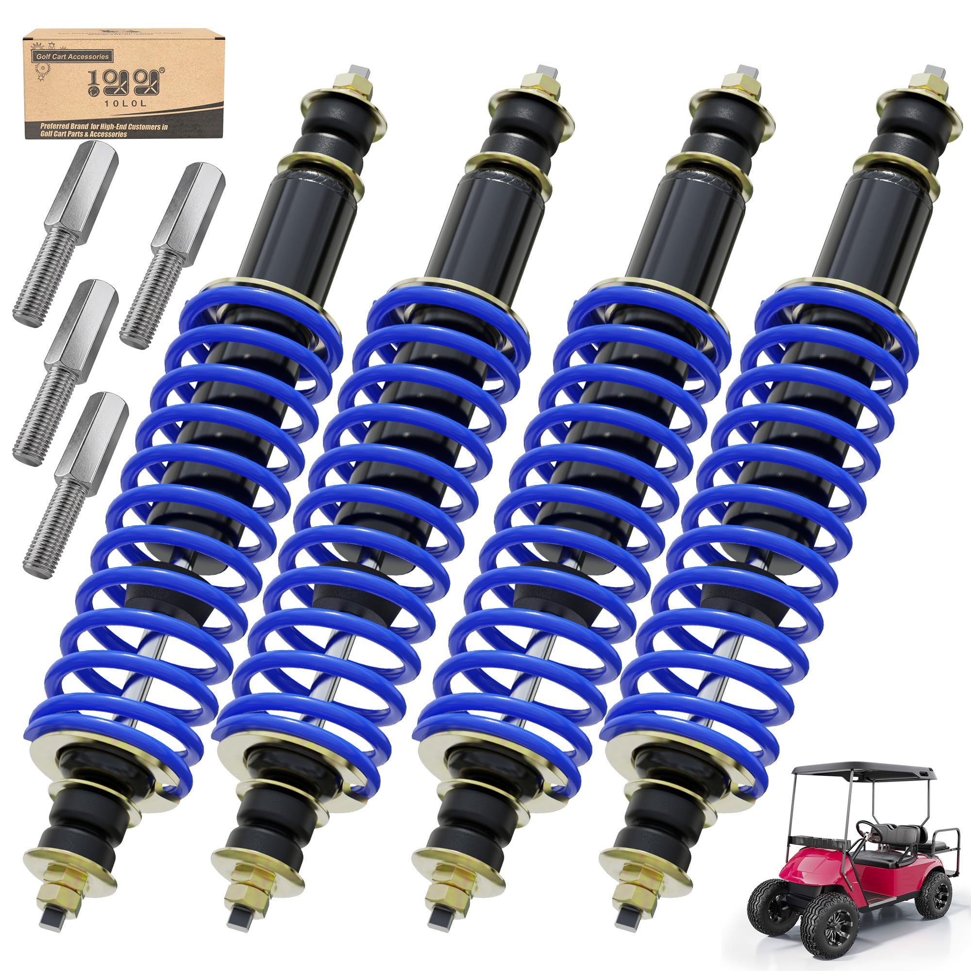 Amazon.com: 10L0L Golf Cart Shocks for Lifted EZGO TXT Front or
