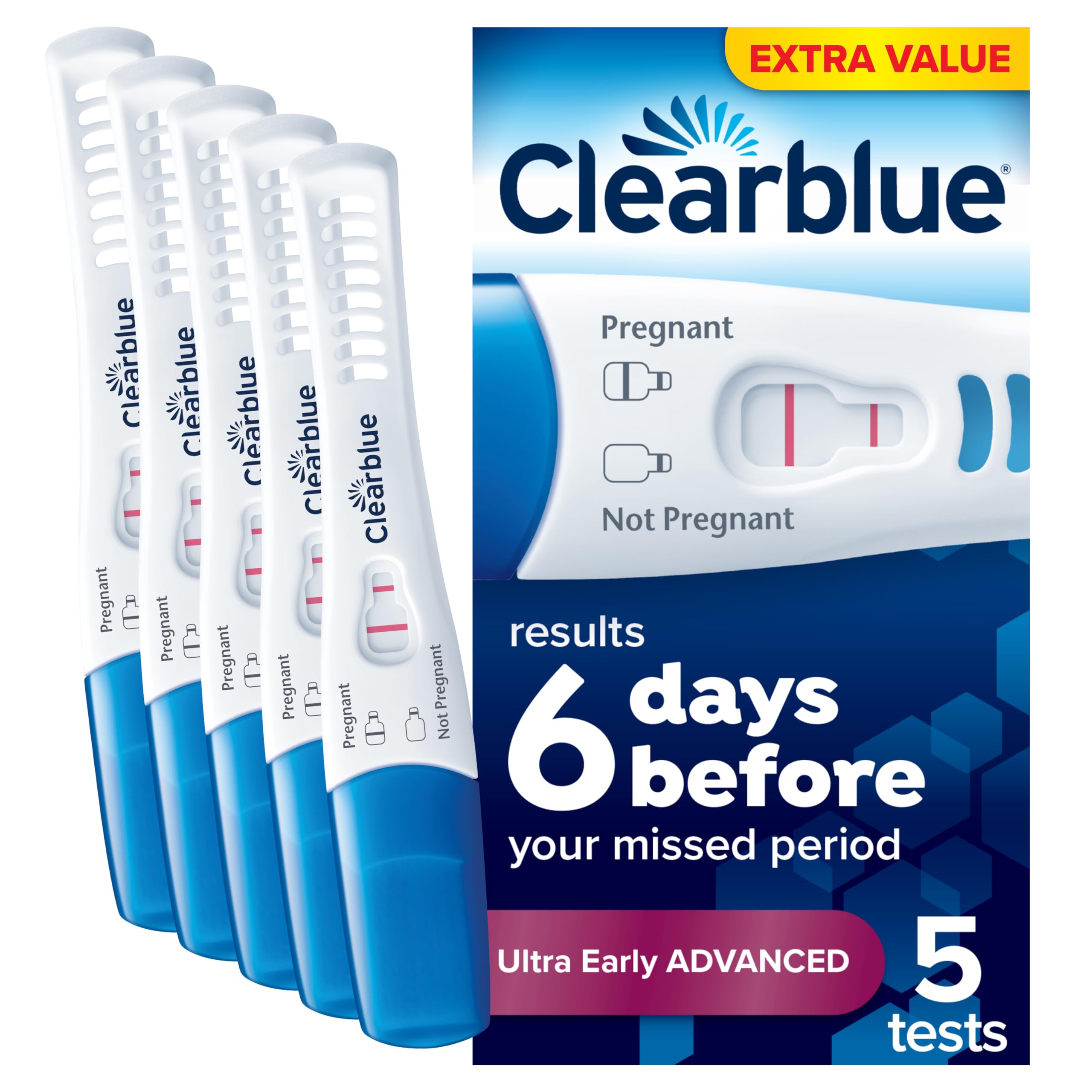 Clearblue Ultra Early Advanced Pregnancy Test, 5
