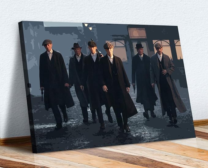 CanvasArtShop Peaky Blinders MEAN BUSINESS CANVAS WALL ART PICTURE 30MM 