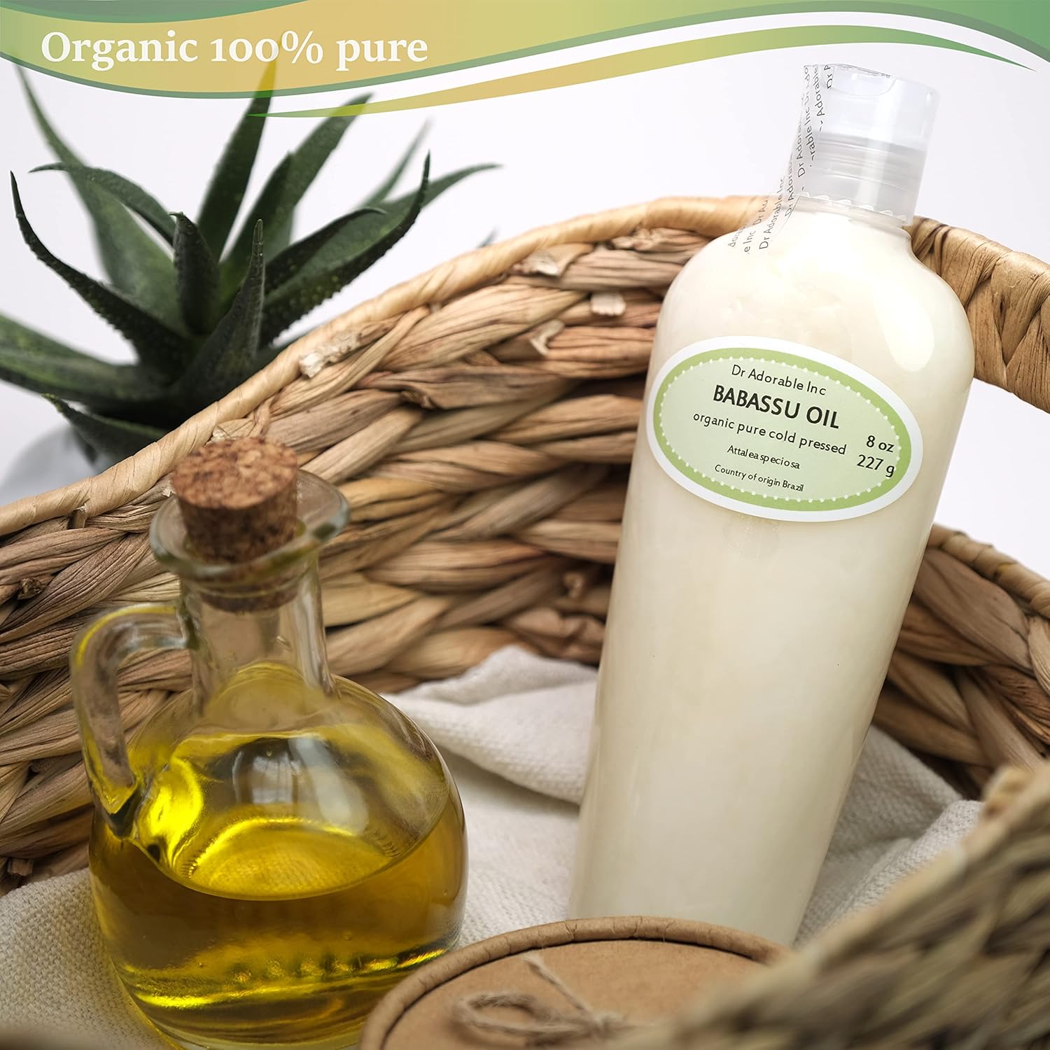 8 Oz Babassu Oil 100% Pure Organic Cold Pressed For Skin Hair Moisturizing - Image 2