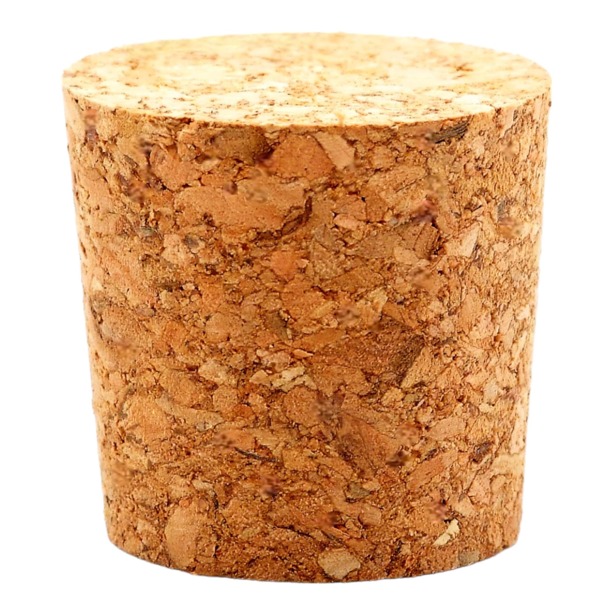 AlcoFermBrew Tapón de Corcho Cónico Natural, 35/30 mm - para Botellas, Garrafas, Tarros y Fermentación