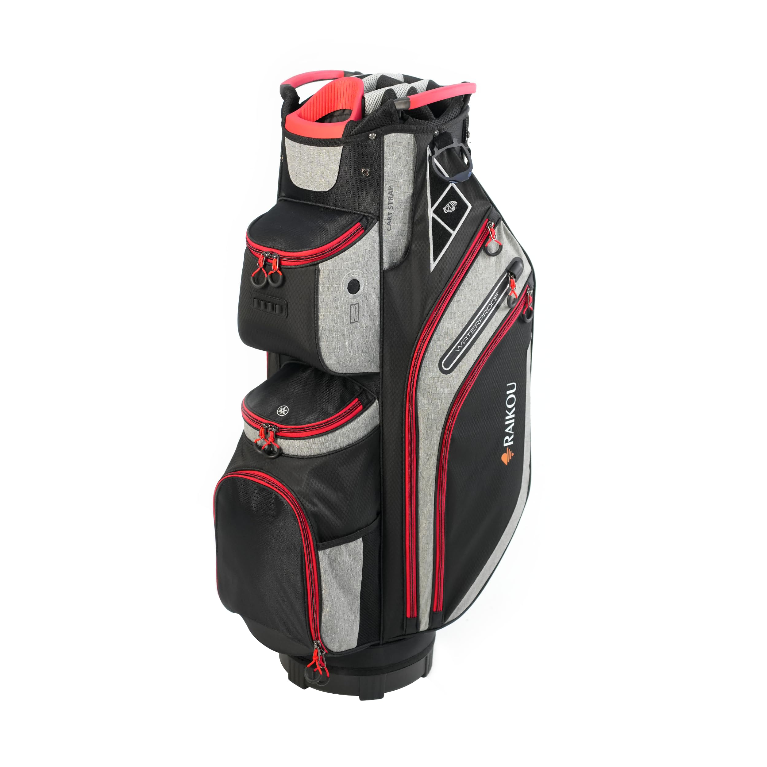 RAIKOU Golf Cartbag – Premium Golftasche, wasserdicht mit 14-facher Schlägerunterteilung – Ultraleicht, Trolley-kompatibel, mit Kühl- & Wertsachenfach – Für Damen & Herren