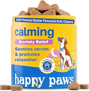 Happy Paws Calming Chews for Dogs, 100 count