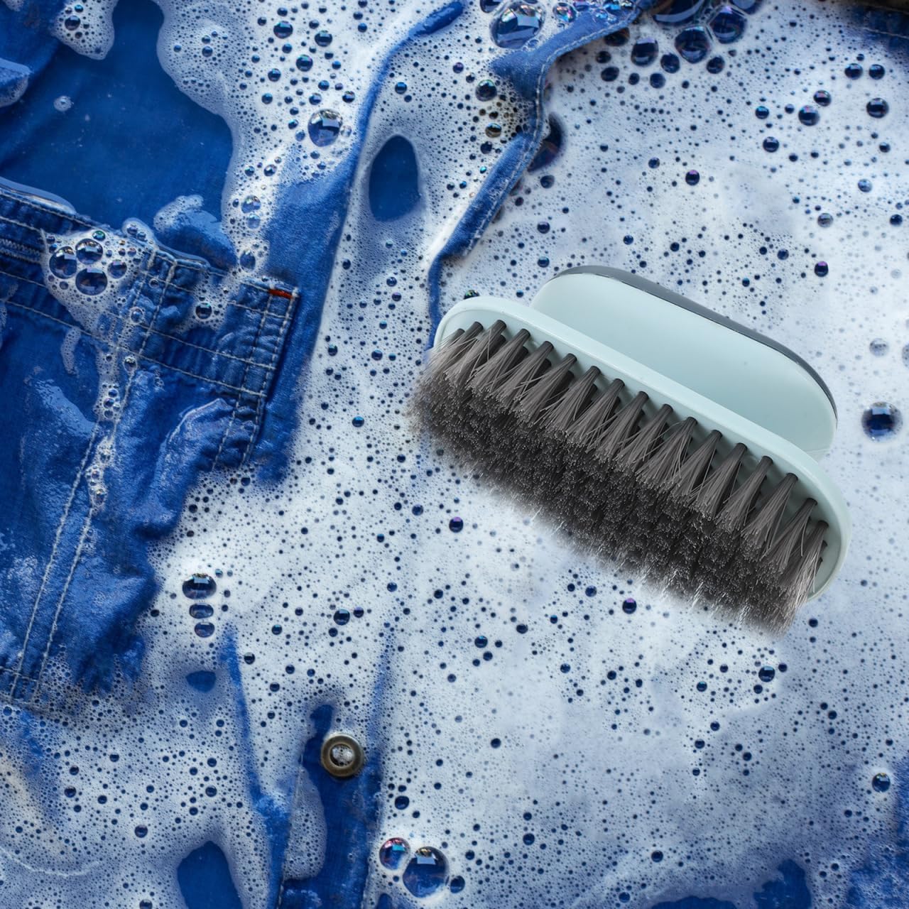 ABOOFAN Soft Bristle Shoes Cleaning Brush and Laundry Scrub Brush for Stains Ergonomic Household Cleaning for Clothes Shoe Care Sneaker Cleaning Tool