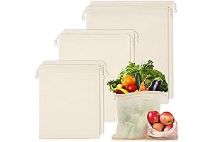 Cotton Mesh Produce Bags: Durable, Reusable Storage for Fridge Veggies