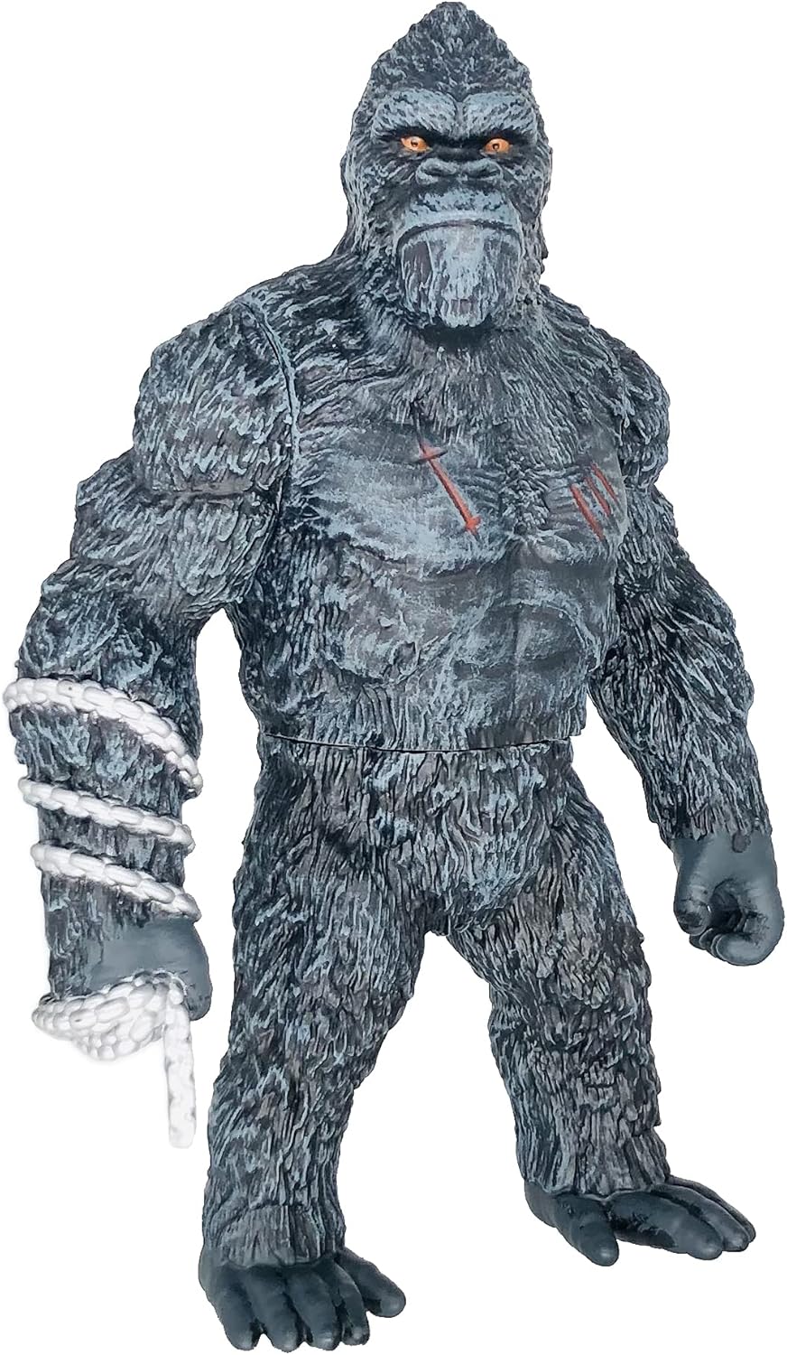 TwCare Giant King Kong vs Godzilla Action Figure 11.3" Fight Mode Gorilla Ape Solid Wild Movie Series, Travel Bag