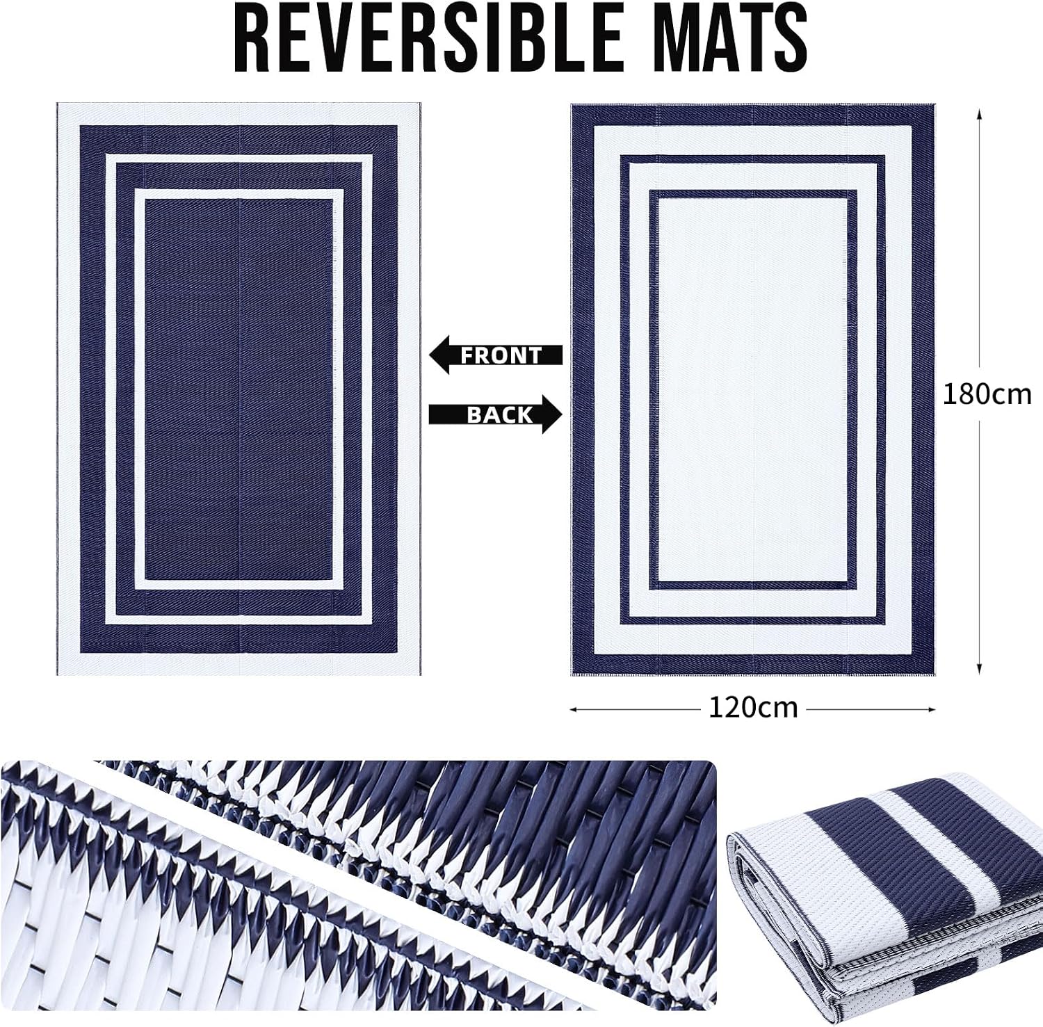 Navy Blue & White