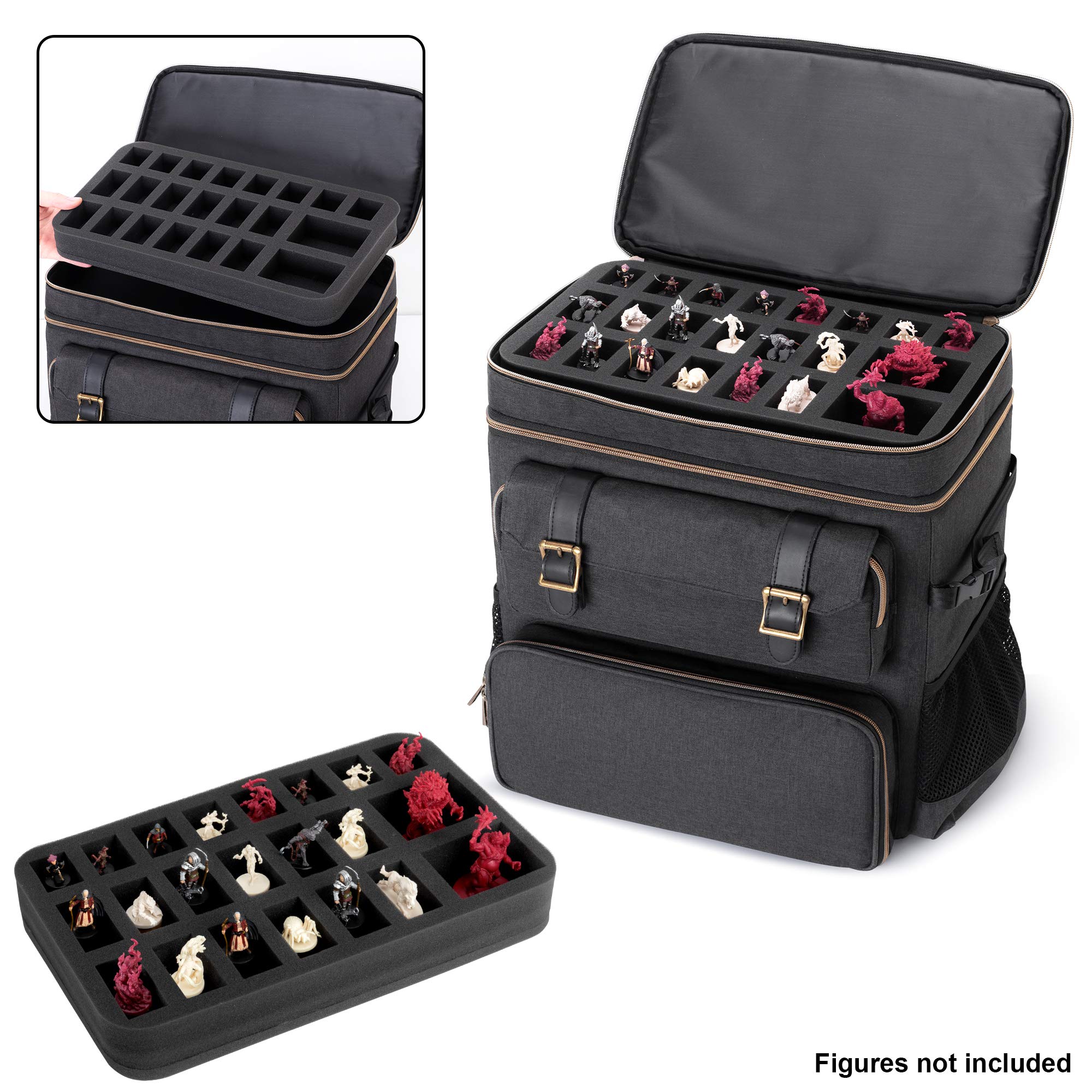 Trunab Rucksack für DND RPG Tabletop Adventurer’s Travel Game, Tasche für Battle Mat, Kompatibel mit Dungeons und Dragons, Geeignet für Handbuch, DM Guide, DND Dice