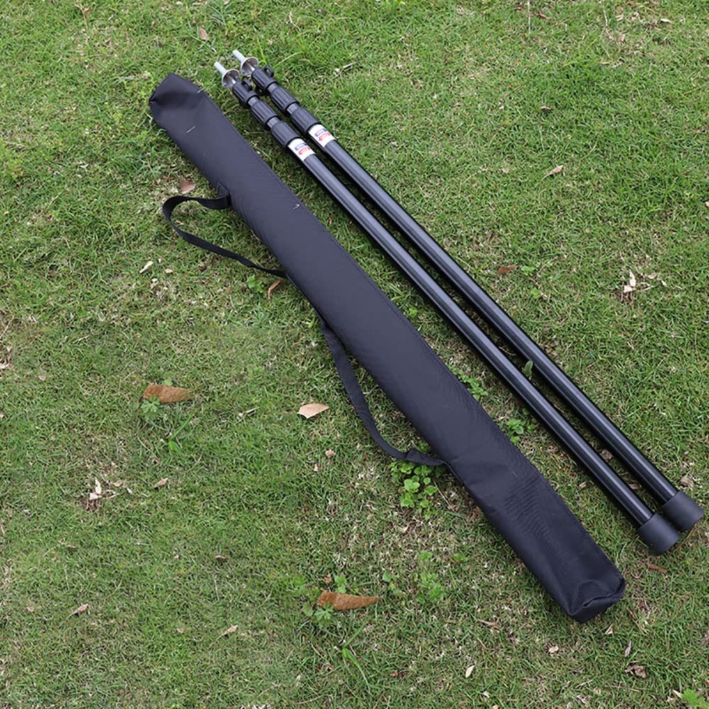 Verstellbare Camping Tarp Stangen Teleskopstangen, 2 Stück Teleskop-Zeltstangen, 2,3 m, verstellbare Markisenstangen aus Aluminium, Überdachungsstangen for Campingzelt, Plane, Unterstand, Markisenüber
