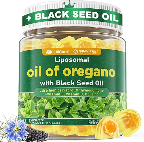 Miniatura 9 de Aceite de orégano con gomitas rellenas de aceite de semilla negra