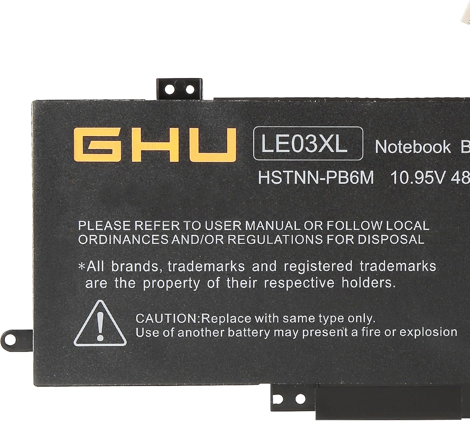 GHU New LE03XL Compatible with HP Envy X360 m6-w010dx m6-w101dx m6-w102dx m6-w103dx;Pavilion X360 13-s000 13-s100 LE03 13-s099nr 15-bk000 HSTNN-PB6M UB60 UB6O YB5Q 796220-541 831-11.4V 48Wh 3-Cell