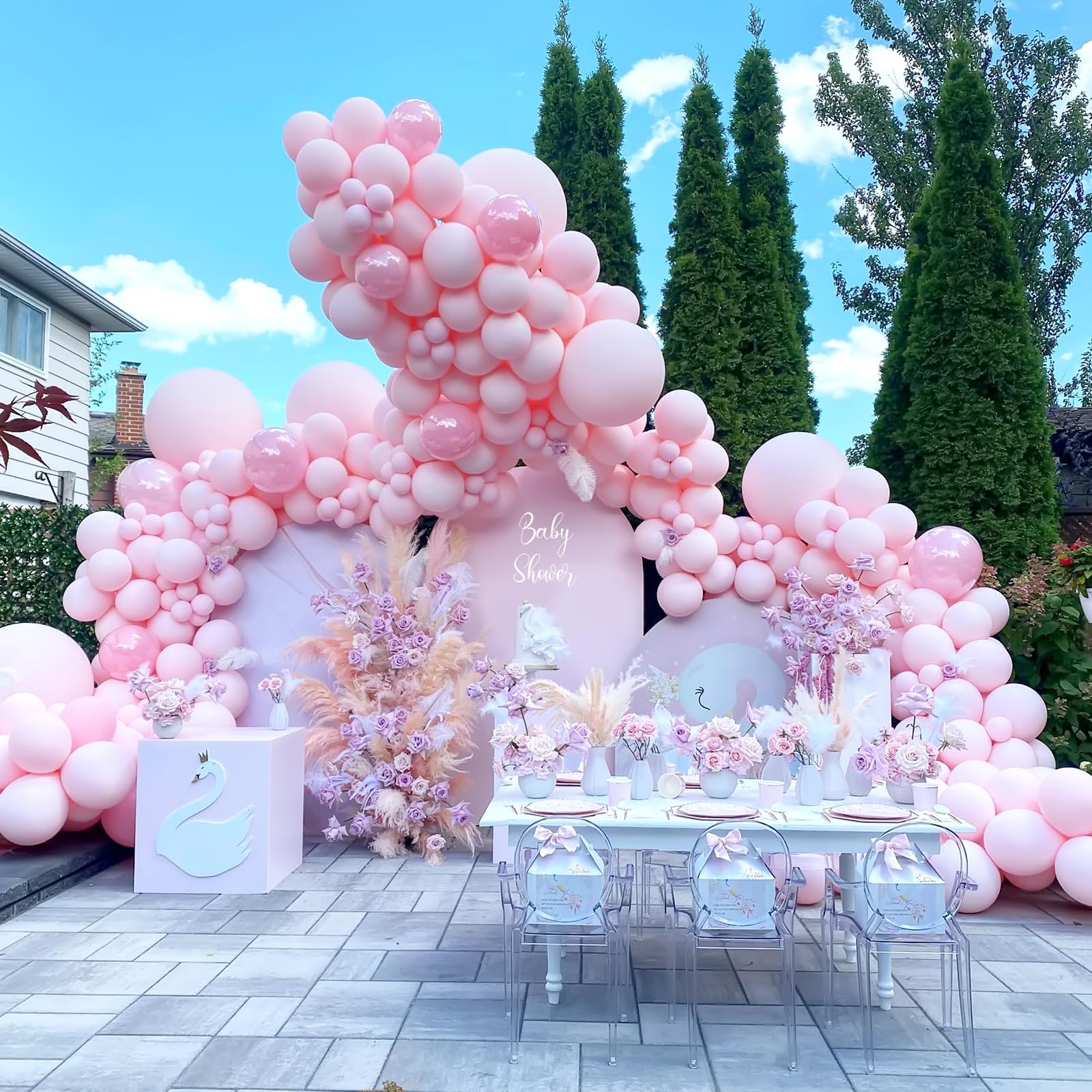 50 Palloncini Rosa Pastello 12 Pollici - Per Feste Compleanno, Matrimoni, Baby Shower