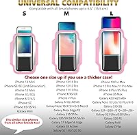 Vista 4 de TRIBE - Brazalete portateléfono para correr. Brazalete deportivo para teléfono celular iPhone y Galaxy para mujeres, hombres, corredores, trotar