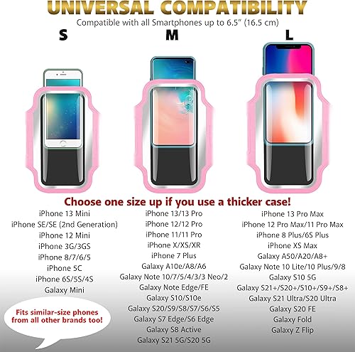 Miniatura 4 de TRIBE - Brazalete portateléfono para correr. Brazalete deportivo para teléfono celular iPhone y Galaxy para mujeres, hombres, corredores, trotar,