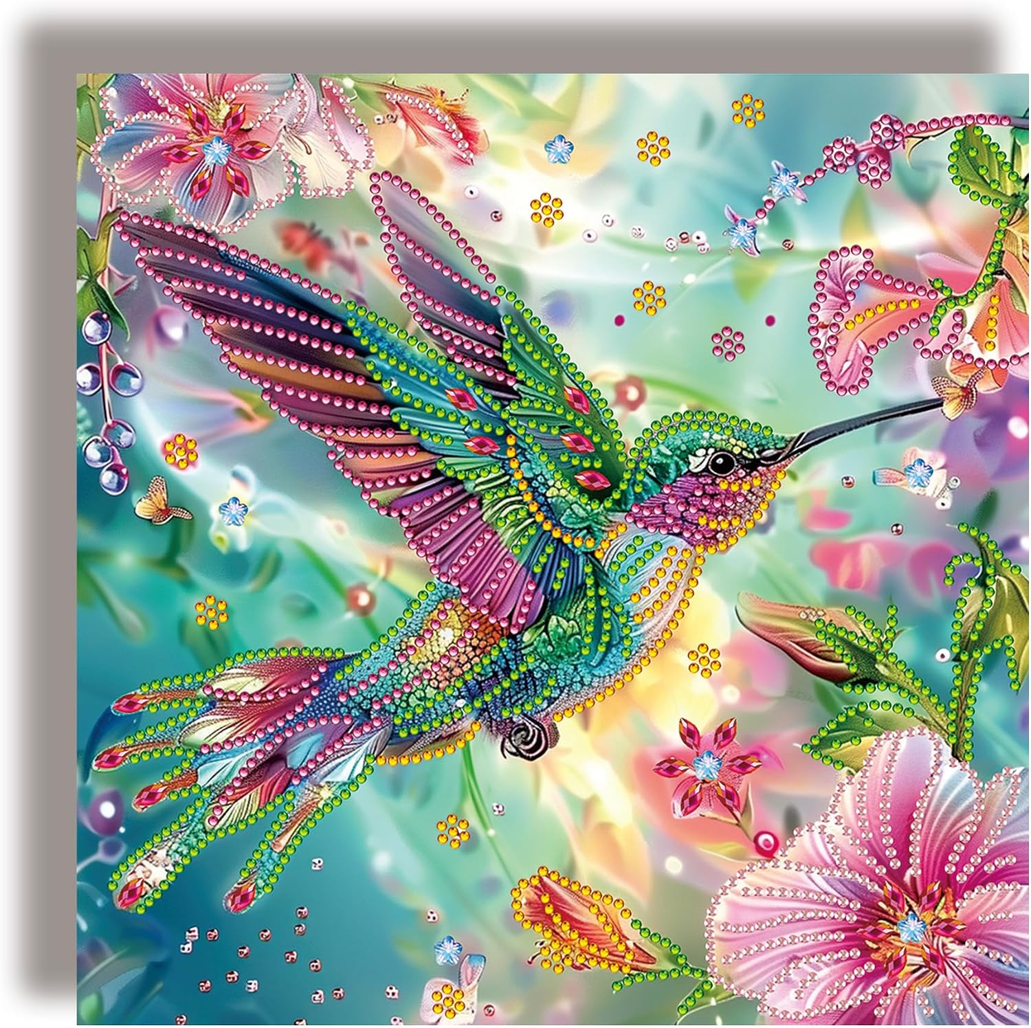 Pavemlo Special Shape Large Diamond Art Kits for Adults Bird, Big Diamond Painting Kits Pictures Paint Animal, DIY Drill Cross Stitch Jewel Art Rhinestone Craft for Home Wall Decor 12x12 inch