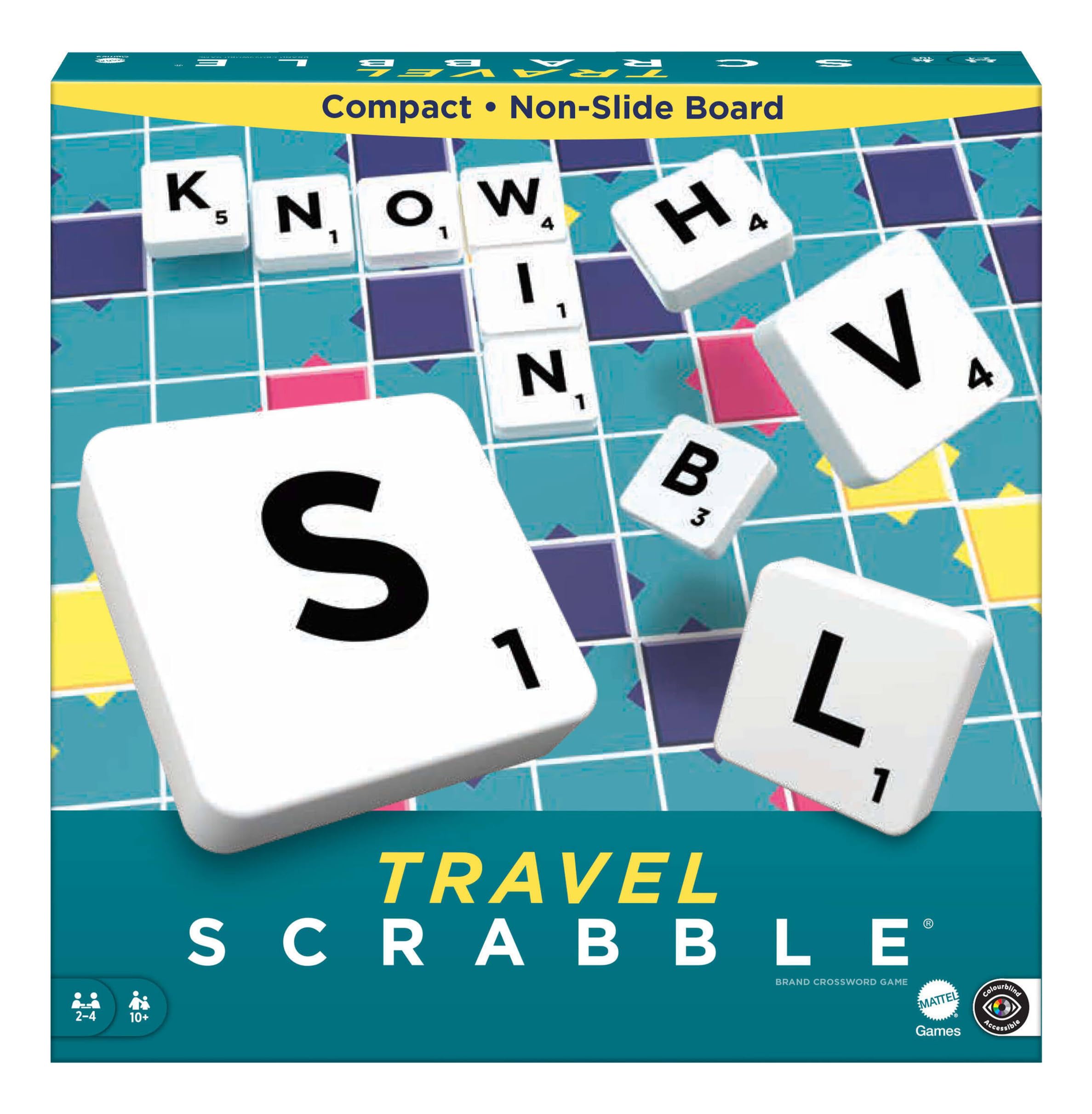 Mattel Games Scrabble Travel, Versione: Inglese, CJT11