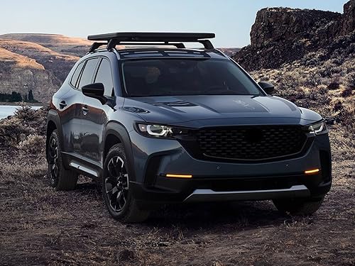 Miniatura 6 de GZBFTDH Accesorios protectores de umbral de puerta para Mazda CX50 2024 2023 2022 2025, CX-50, placas de protección de entrada de puerta con acabado