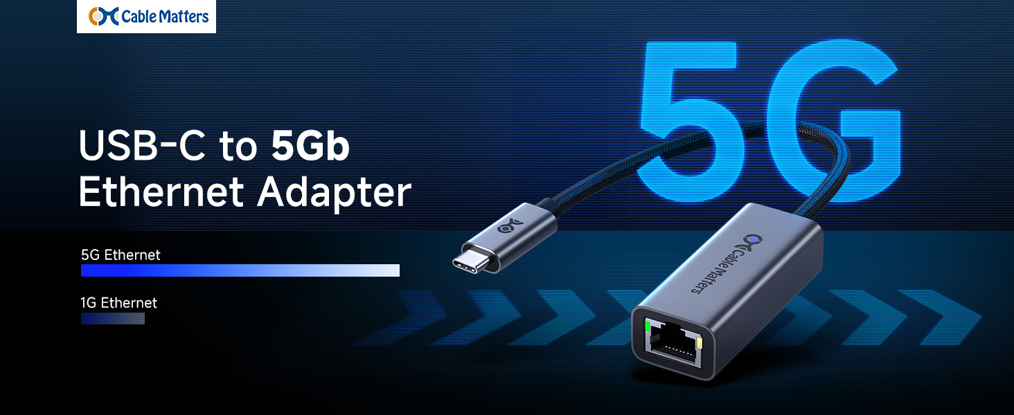 Cable Matters ADAPTADOR USB C a Gigabit Ethernet con carga de 100 W Co