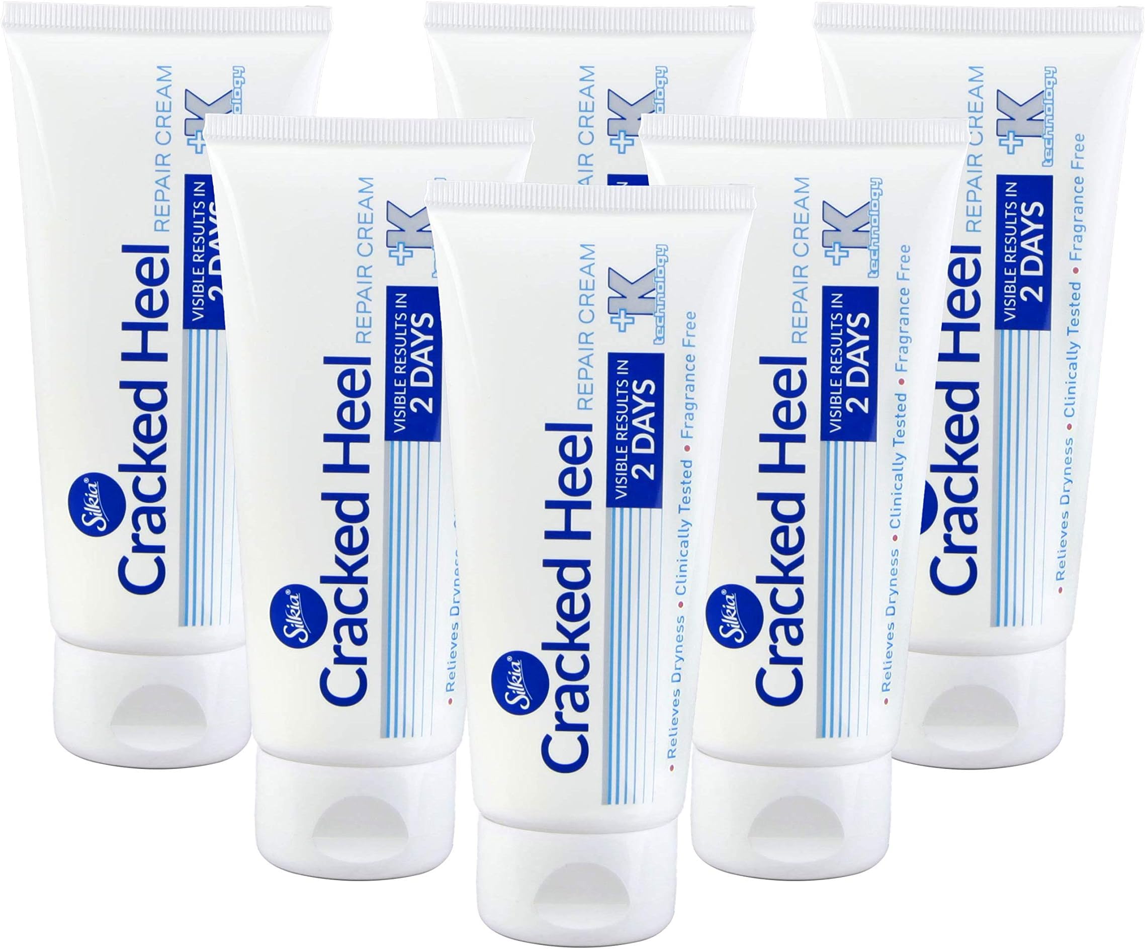 PEDICARE Cracked Heel Repair Cream | 48hr Active Skin Repair | Clinically Tested | 6 x 80 ml