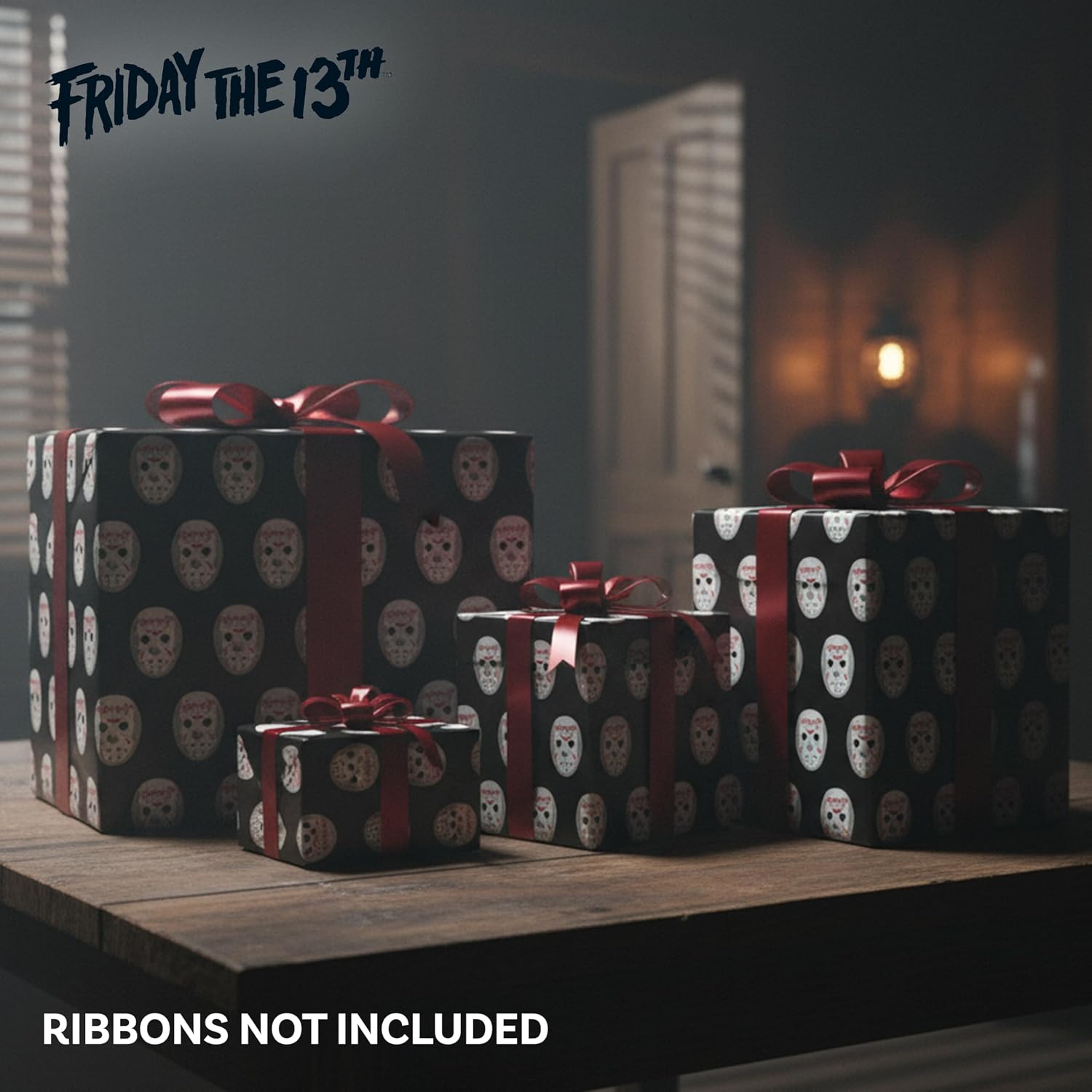 Silver Buffalo Friday the 13th Jason Voorhees, Wrapping Paper, 12ct image 5