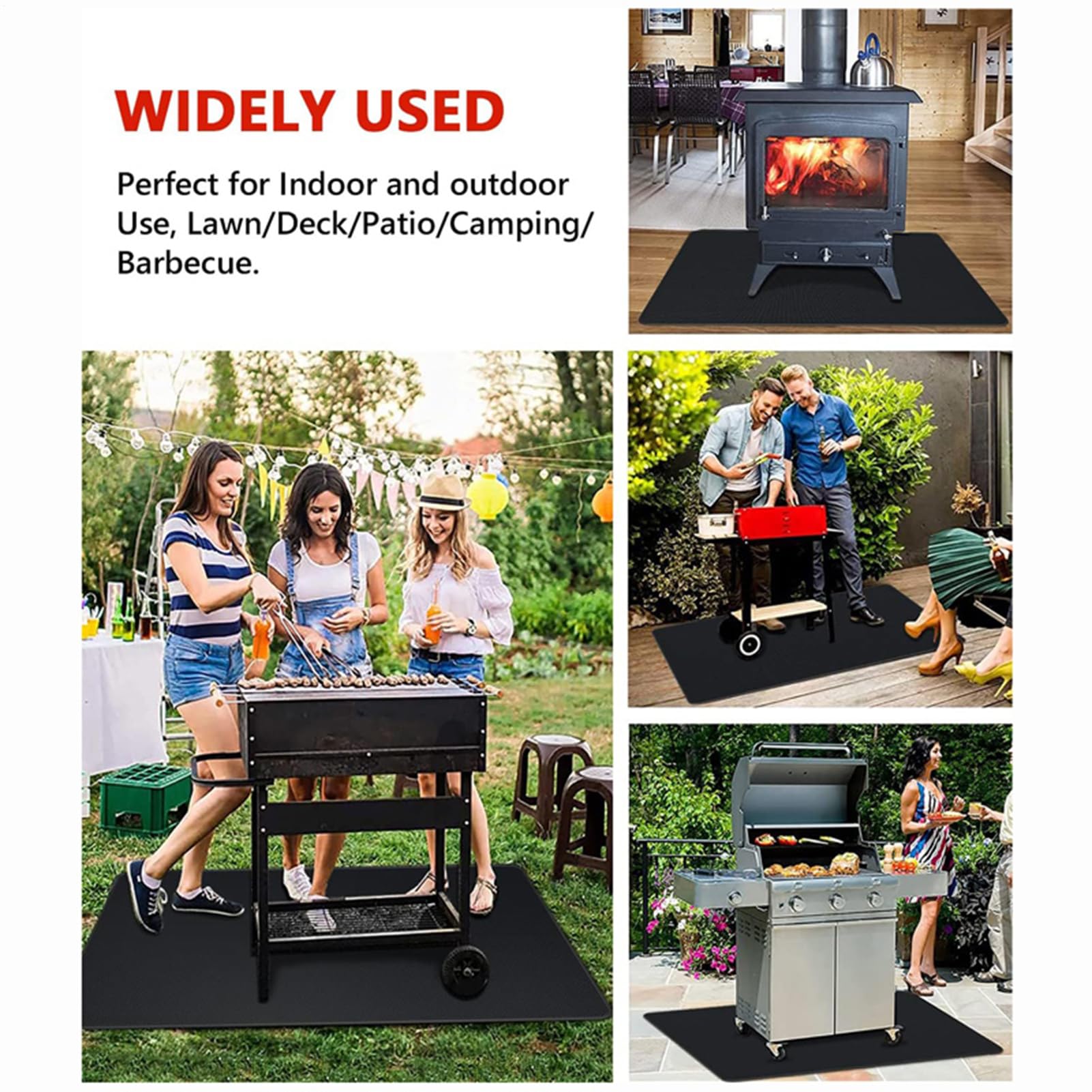 Tapis Ignifuge Tapis de Camping Portable