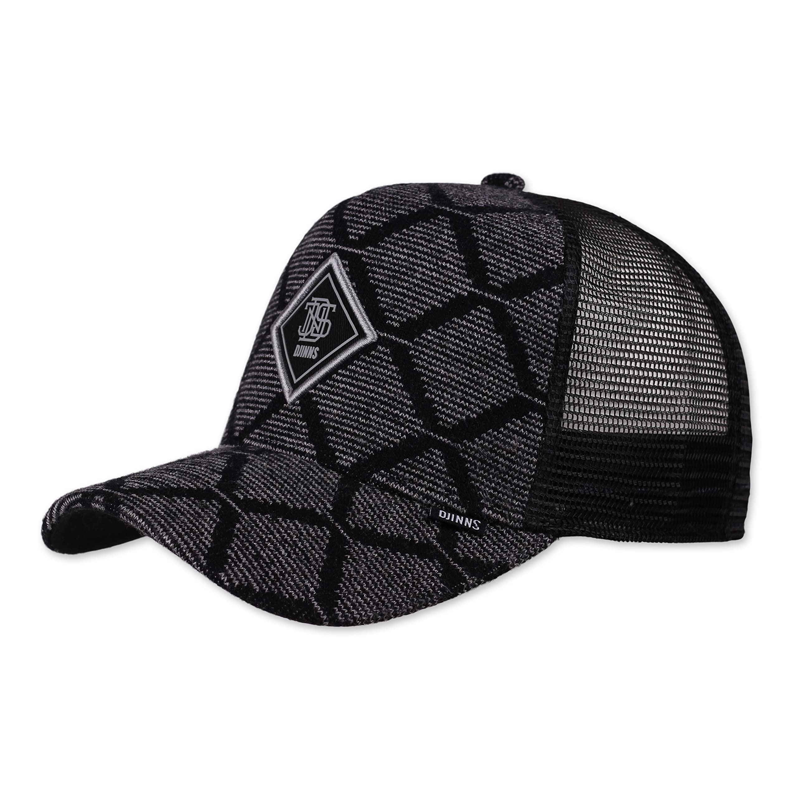 Djinns - FendoLookalike (Black) - Trucker Cap Meshcap Hat Caps