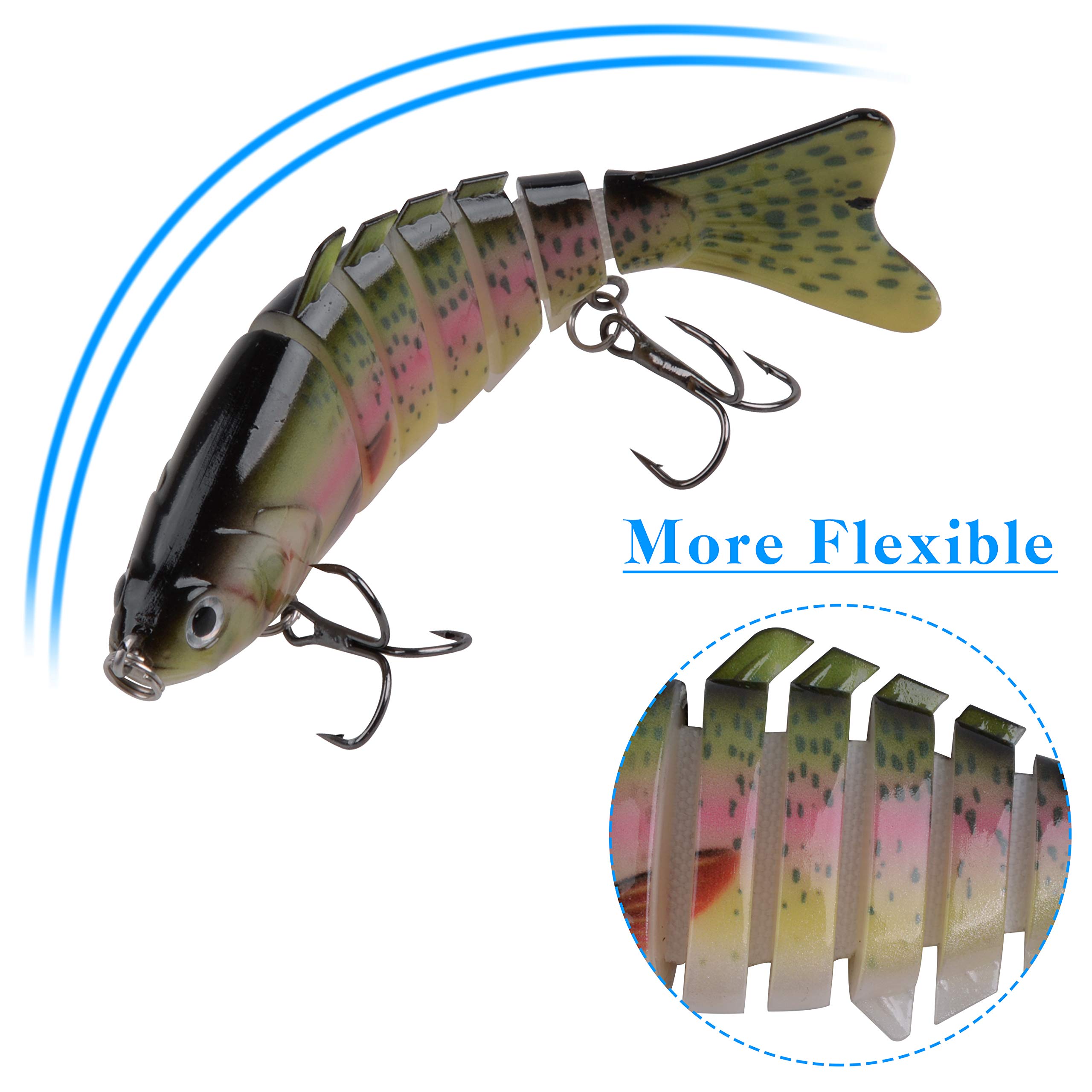 Bionic Swimming Lure, Robotic Fishing Lure, 11.5g Lifelike Multi-Jointed Swimbait For Freshwater - View #9