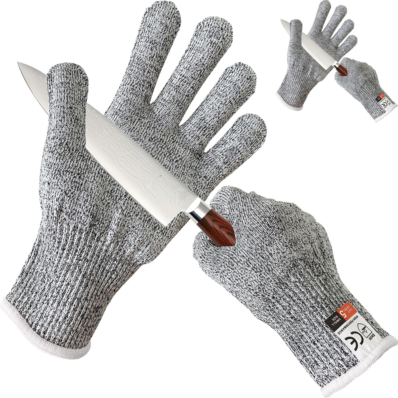 LOKNGXU Cut Resistant Gloves Level 5 Protection Food Grade Safe Kitchen Work Cutting Gloves for Meat Cutting and Wood Carving