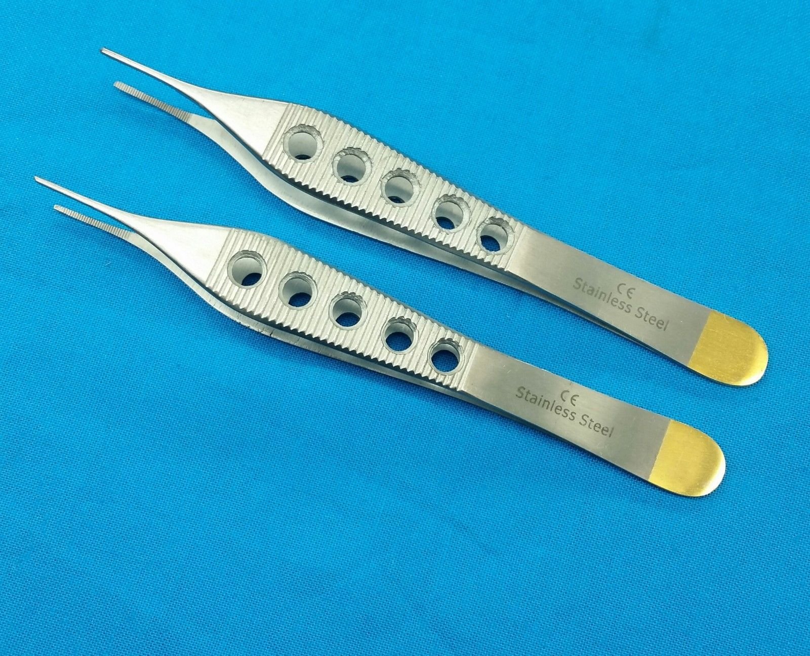 Set of 2 PC O.R Grade ADSON Dressing FORCEP Serrated FINE Point 4.75