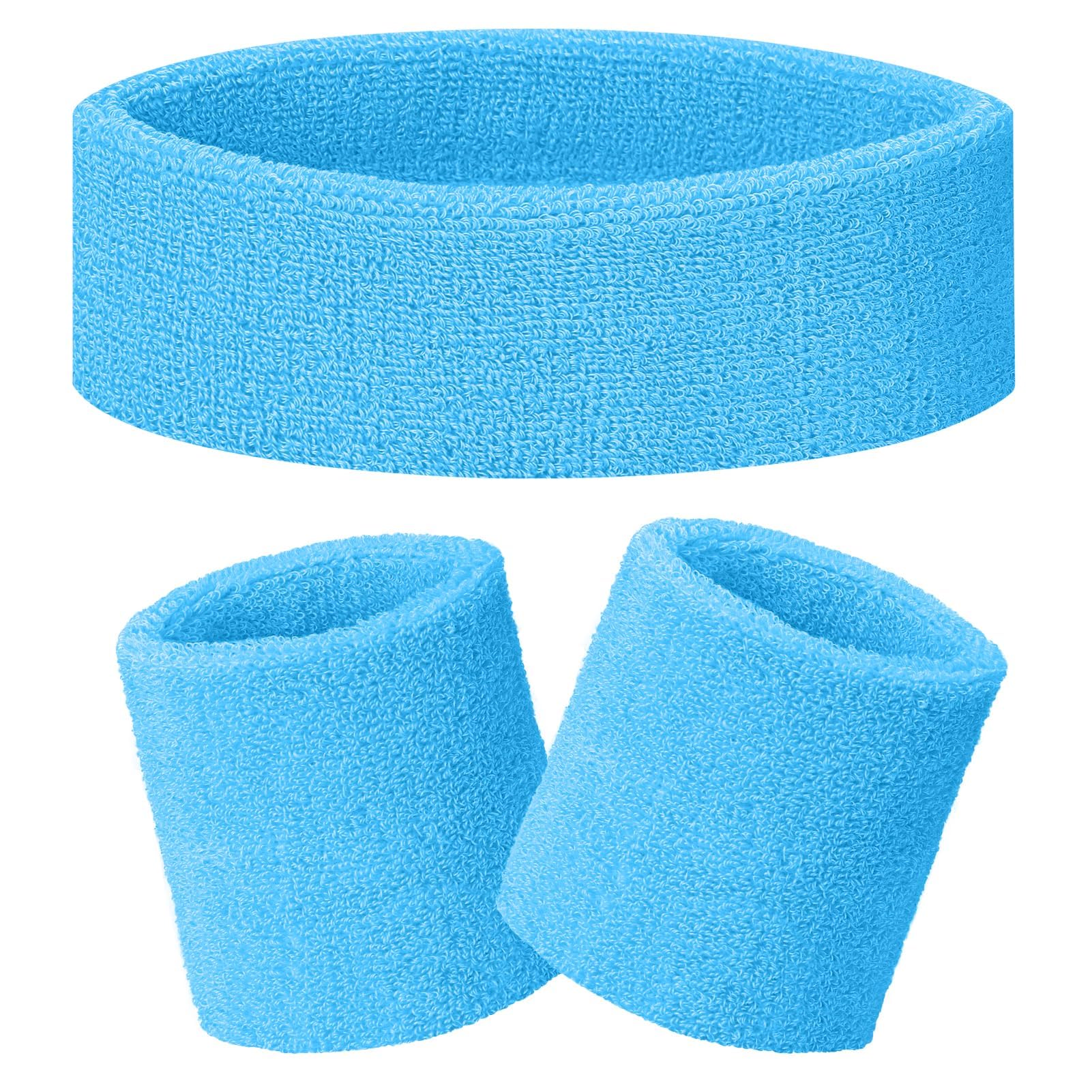 Fasce Sportive Becellen - Set 3 Pezzi, Assorbimento Sudore, Per Corsa E Fitness, Unisex - Foto 9