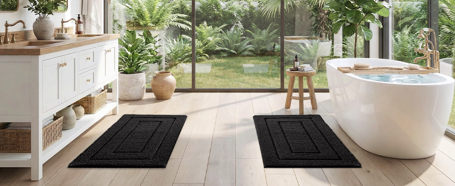 Amazon.com: DEXI Bathroom Rugs 43x24, Non-Slip Bath Mat Soft