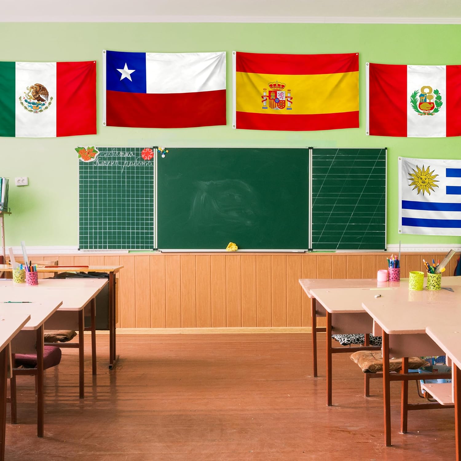 XIFAN 22 Pcs Spanish Speaking Countries Flags 3x5 ft Outdoor, Latino Culture Flag Latin American Banners for National Heritage Hispanic Month Events Classroom Party Decoration, Banderas de Latinoamerica Flag with Brass Grommets - Image 5