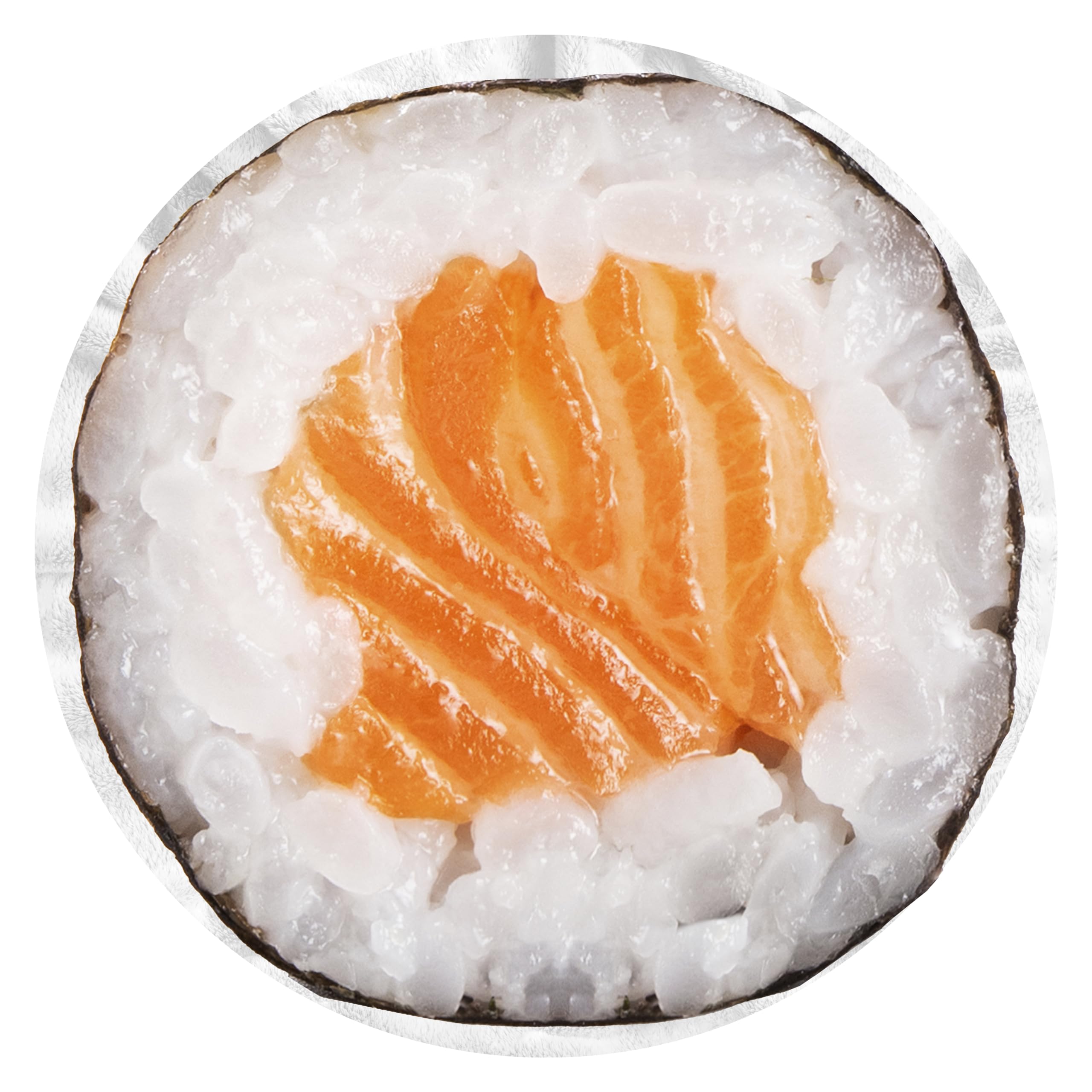 Pla Pla Pla Manta Redonda Polar Personalizada con Forma de Sushi. Manta de Sushi con Forma Redonda. Manta para sofá Divertida 150 x 150 cm.