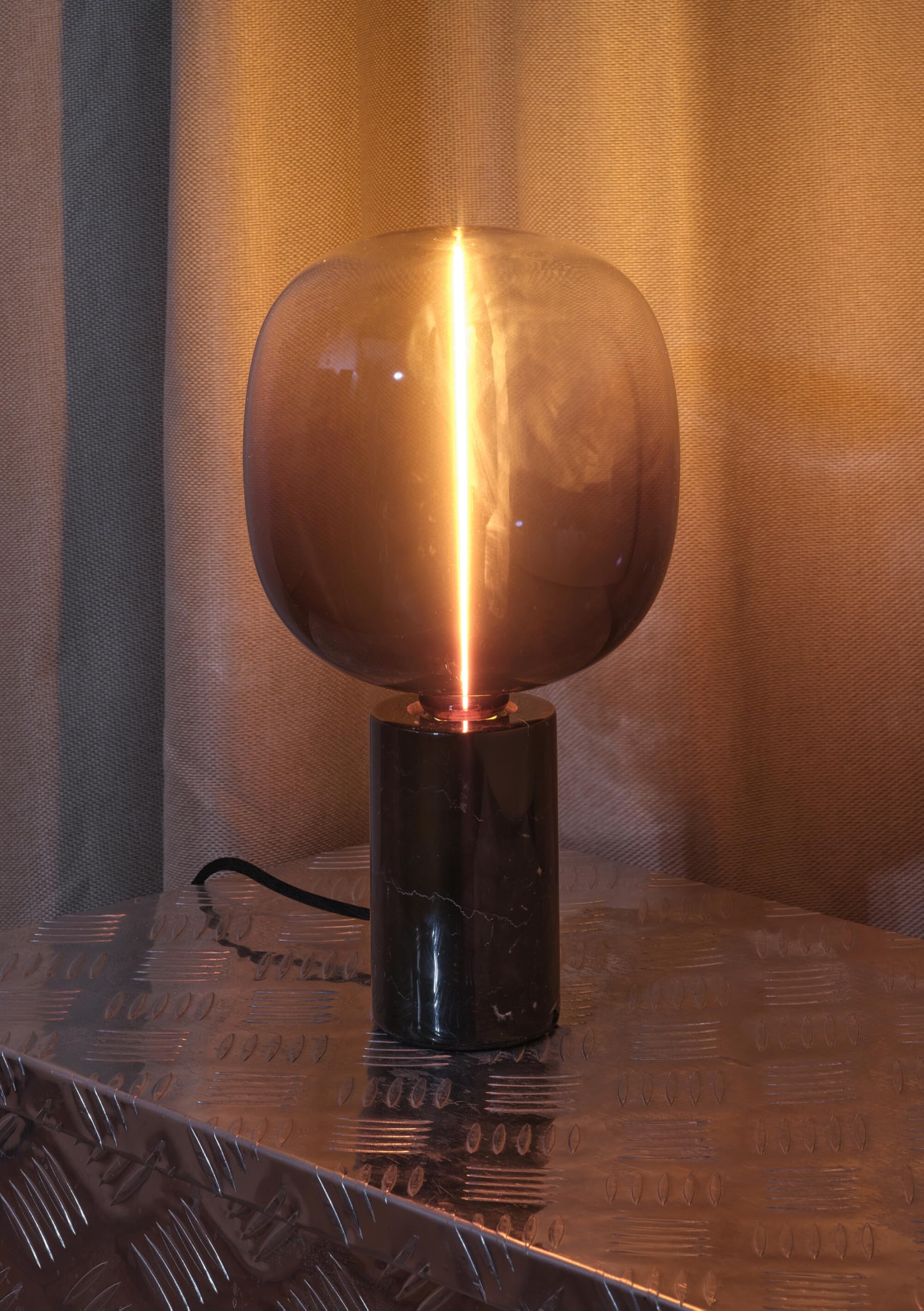 Osram Decor Marble Base Tischleuchte E27 Schwarz Marmor