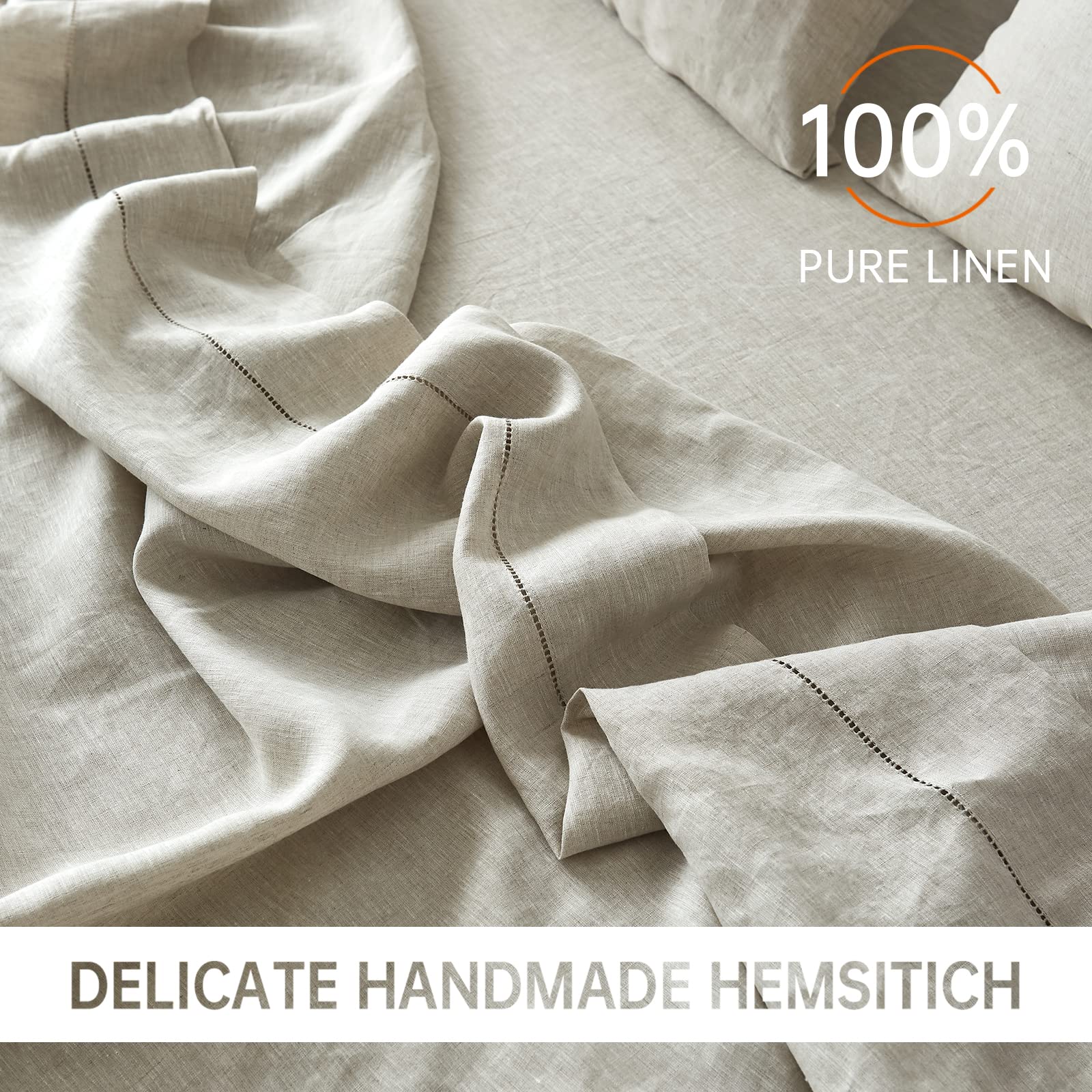 Amazon.com: Simple&Opulence 100% French Linen Sheet Set