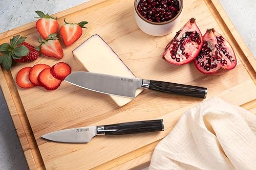 Miniatura 5 de Yatoshi - Juego de 15 cuchillos de acero inoxidable de alto carbono ultra afilado con mango ergonómico