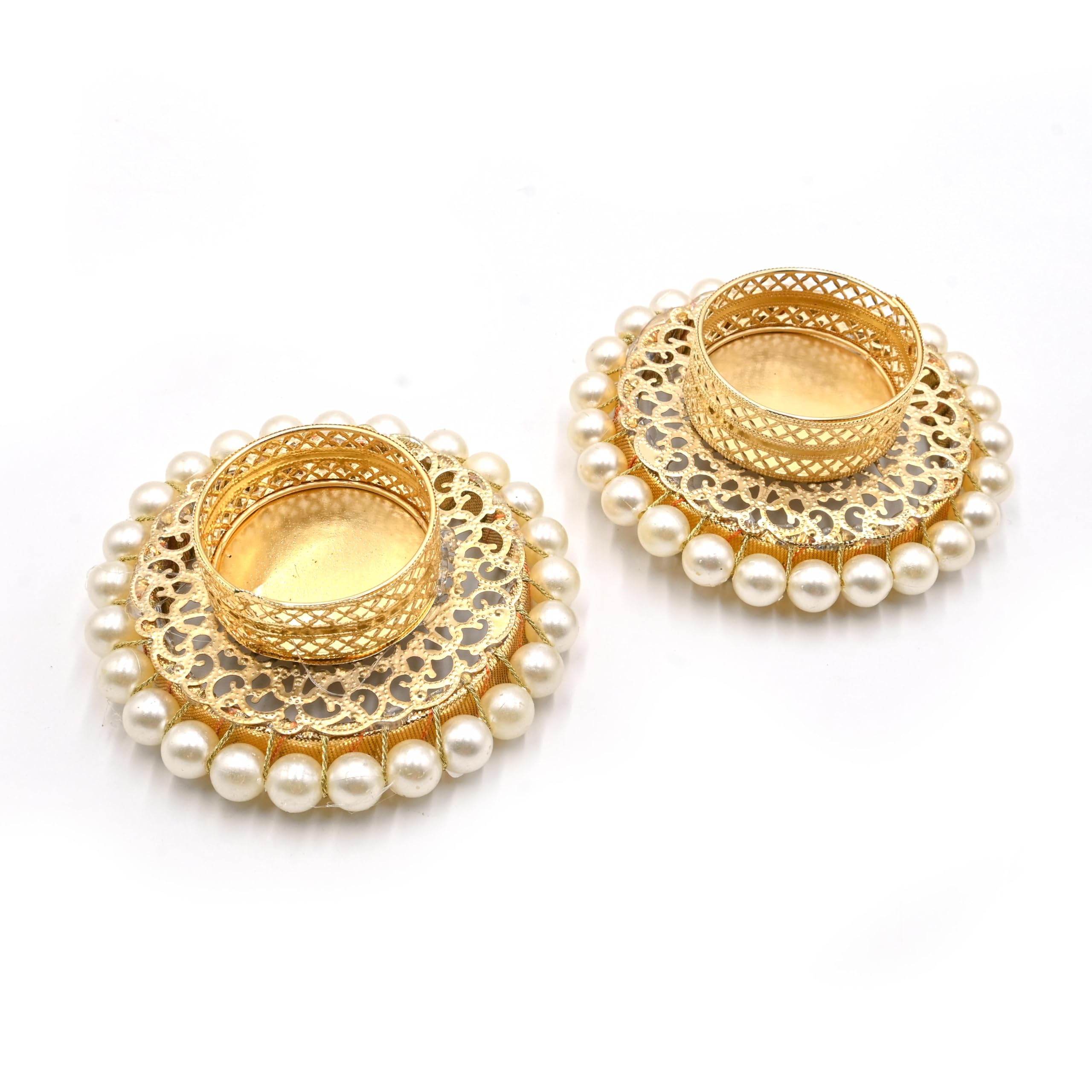 20 Pcs Assorted Indian Decorative Tea Light Candle Holders Traditional Handmade Diya for Pooja, Diwali Decoration and Festival Gifts for Home