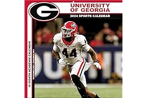Georgia Bulldogs 2024 Team Wall Calendar