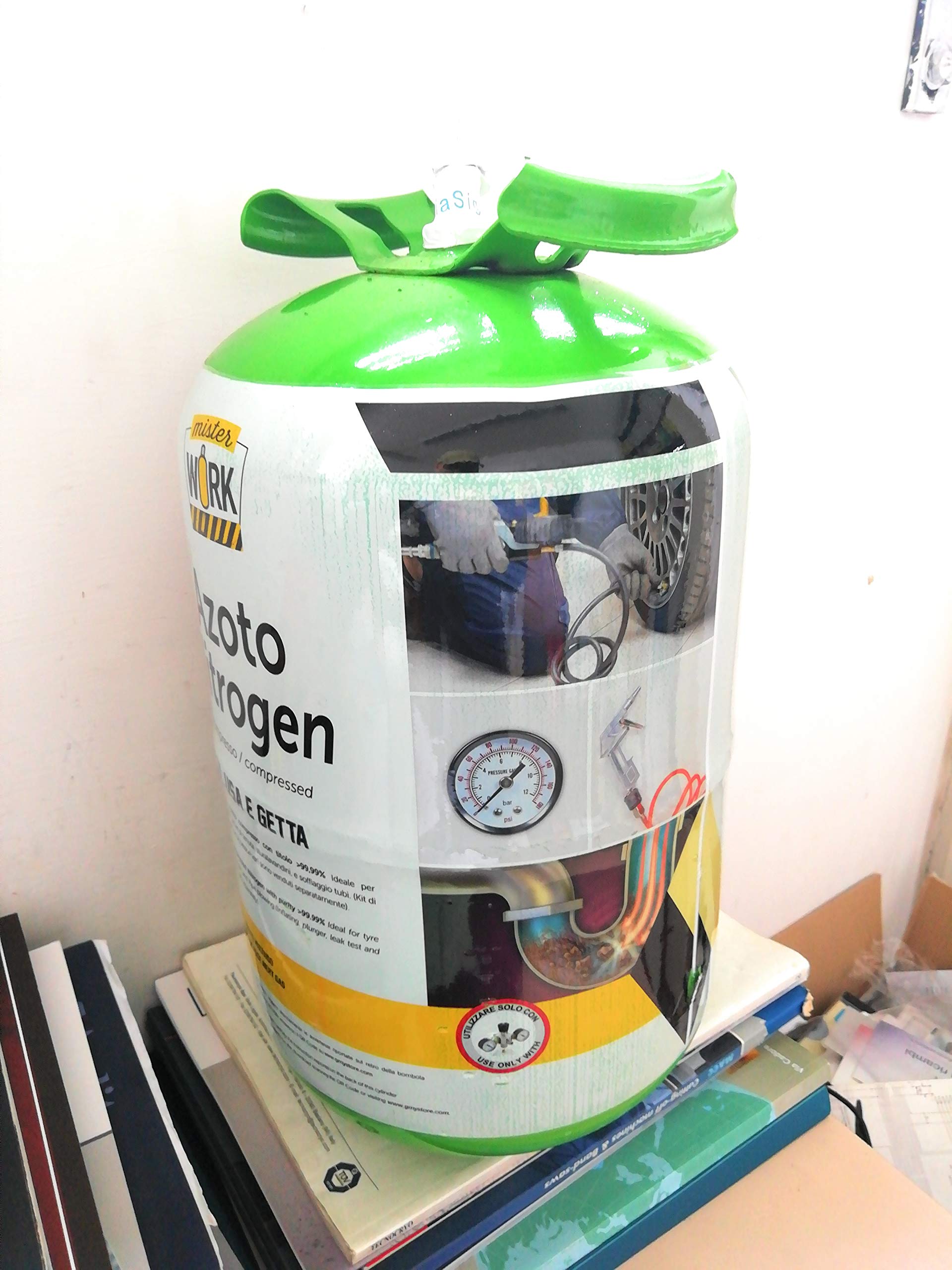 Bombona de nitrógeno XL desechable de 13,6 l