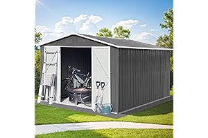 10x8 Outdoor Shed - Premium Utility Tool House for Secure Storage