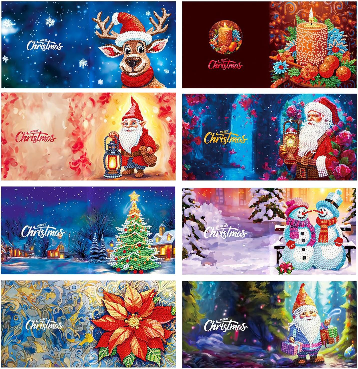6pcs Diamond Painting Greeting Cards DIY Diamond Art Cards Art Crafts - View #8