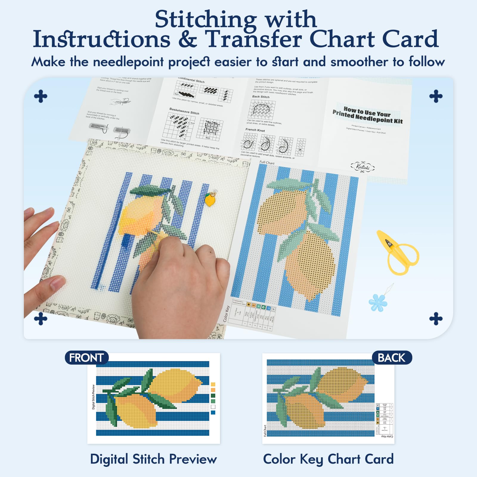 Kaitiaki Needlepoint Canvas Kit - Beginner Craft Gift -5 Kaitiaki Needlepoint Canvas Kit - Beginner Craft Gift -5