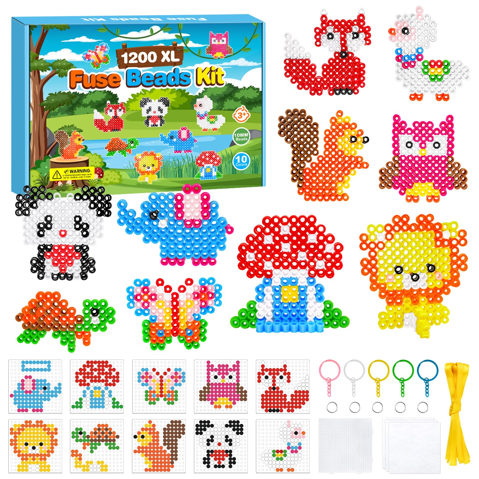 Maxi Pack Perles à Repasser Allazone 14000 PCS Perles à Repasser, 5mm 36 Couleurs Kit De Perles