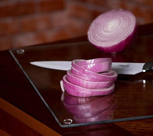 Miniatura 5 de Juego de 4 tablas de cortar antideslizantes, resistentes a las roturas, duraderas, resistentes a las manchas y aptas para lavavajillas, 9.75 x 9.75