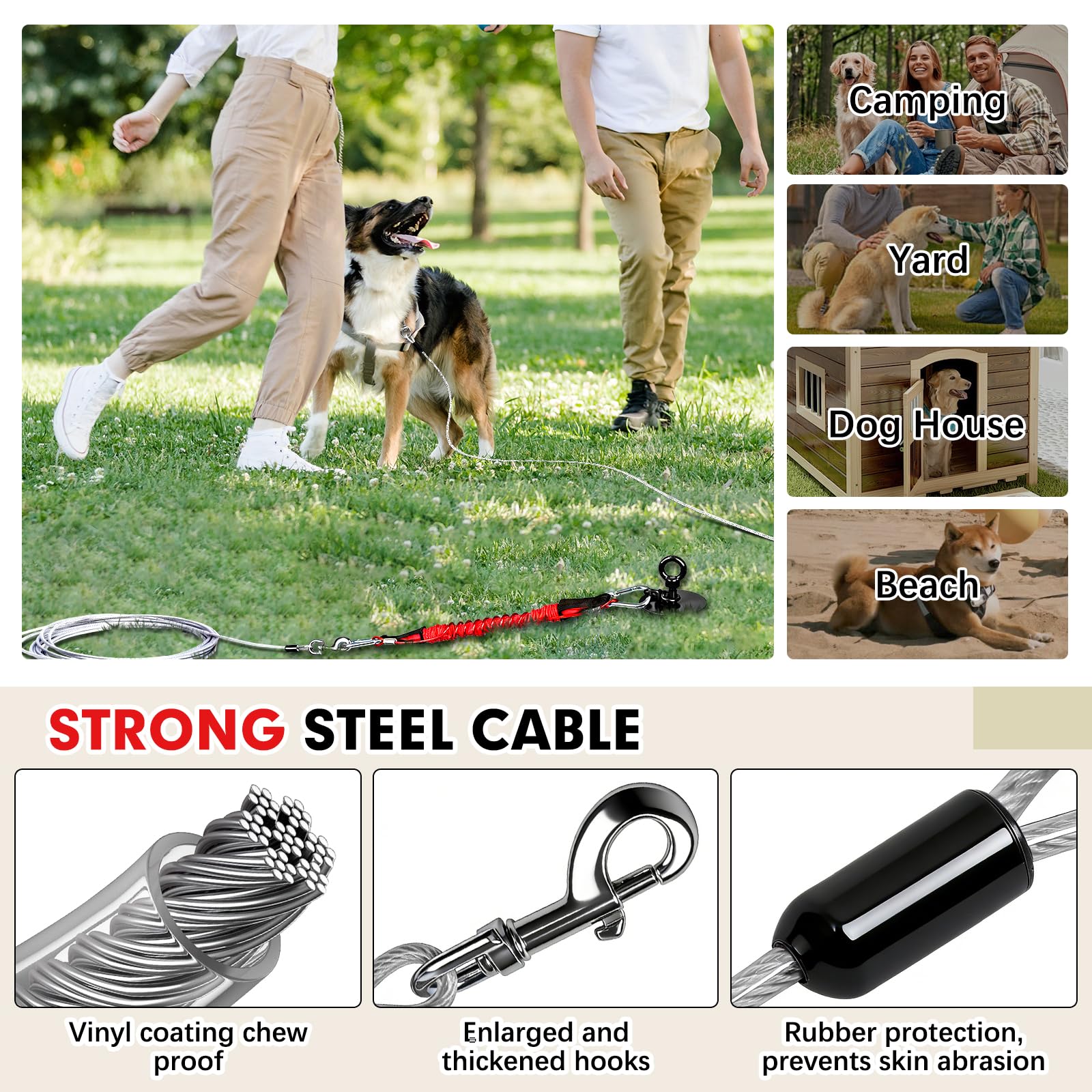 Snagle Paw Piquet pour chien pour le camping