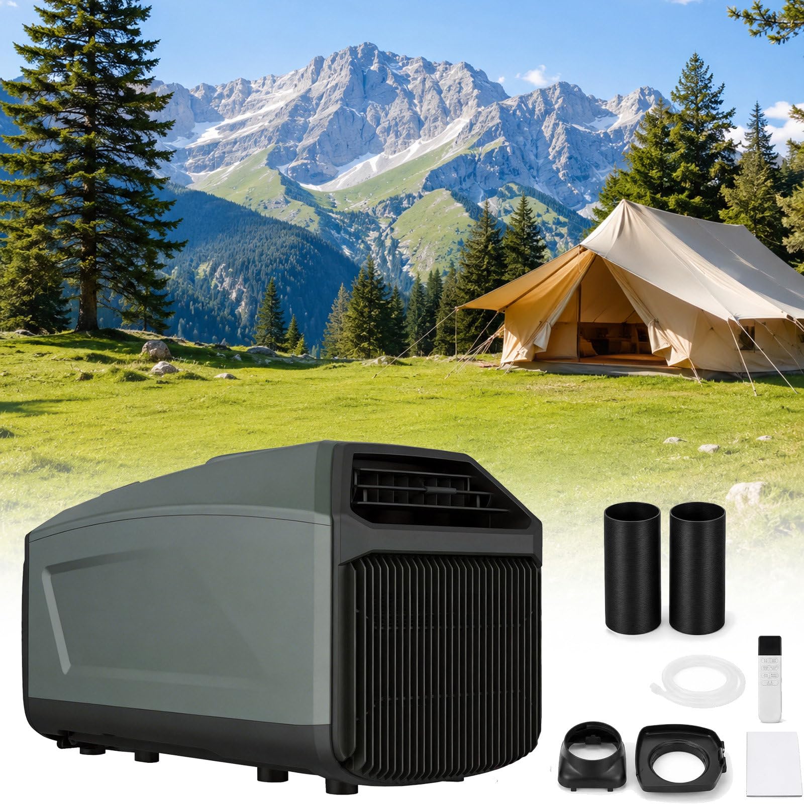 Aetereos Green Portable Tent Air Conditioner 5000 Btu/1500W, Portable Ac